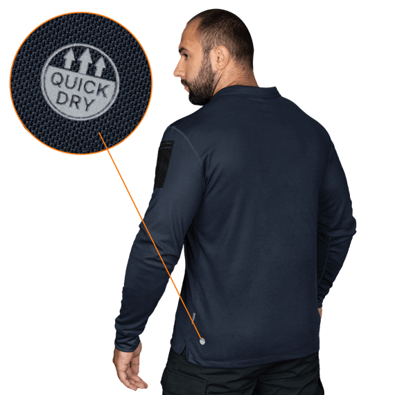 Поло Patrol Long LT CoolPass Pique Light Темно-синє  (7297), XXL | Зображення 2