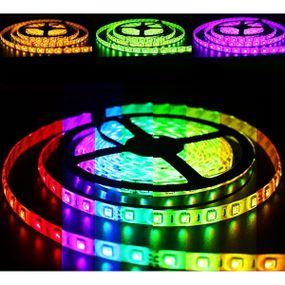 Кольорова LED стрічка з пультом Smart 12V 4W 2835 RGB IP20 5m (BY-073/54)