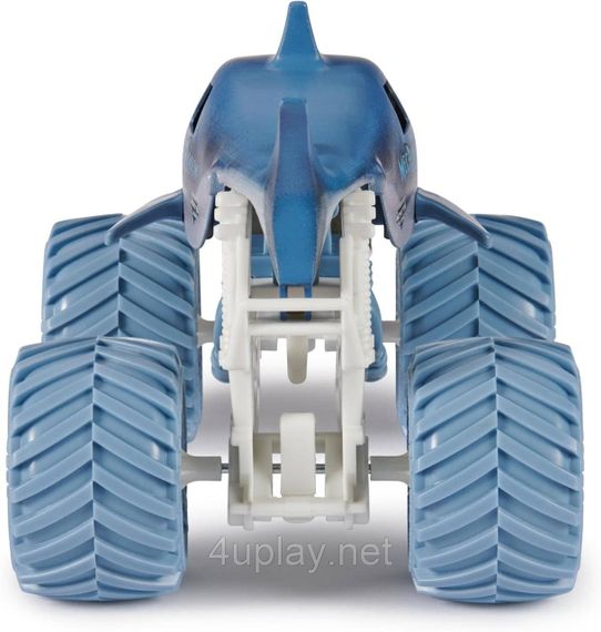 Оригинал Monster Jam Megalodon Монстр-трак 1:24 Акула Мегалодон Металлический кузов | Зображення 6