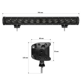 Світлодіодна фара-люстра StarLight 120watt 10-30 V IP68 (lsb-lens-120)