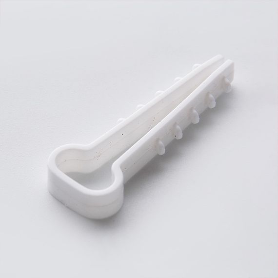 Дюбель-ёлочка (10х5) для плоских проводов белый (пач 100шт) APRO | Зображення 3