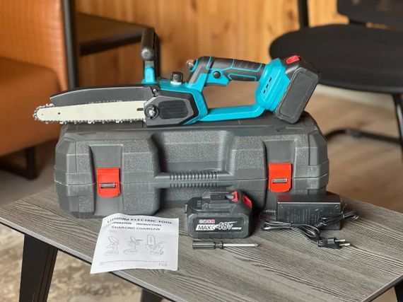 Акумуляторна міні електрична Electric chain saw 8 дюймів | Зображення 1