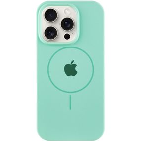 Чехол Silicone Case Full Protective (AA) with MagSafe для Apple iPhone 14 Pro Max (6.7") Зеленый / Spearmint