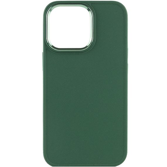 TPU чохол Bonbon Metal Style для Apple iPhone 14 Pro (6.1") Силікон, Зелений/Army green | Зображення 1