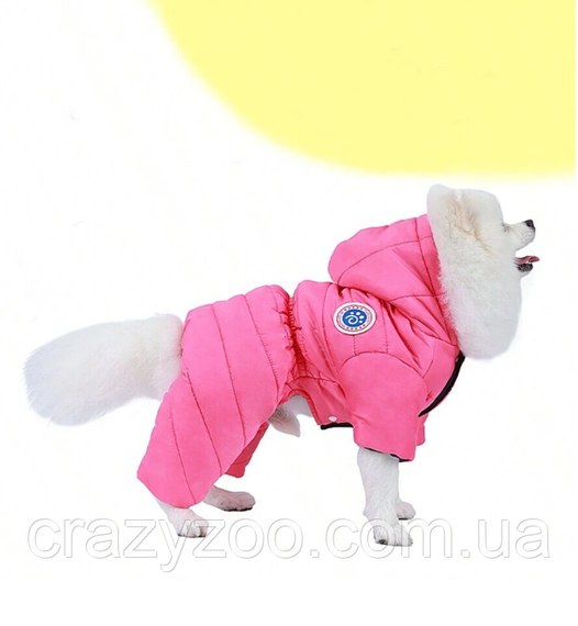 Комбинезон для собак и котов EcoToys Rose XL малиновый A: 35 см B: 41 см C: 34 см 6961 | Зображення 6