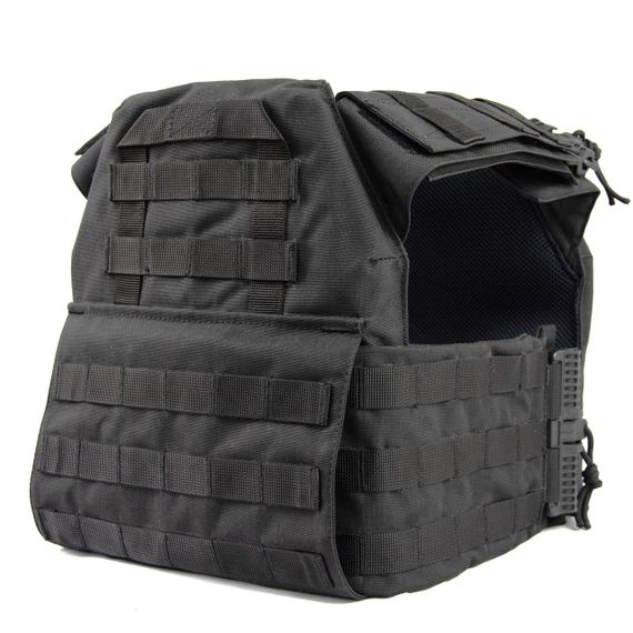 Плитоноска Plate Carrier с быстрым сбросом Cordura 1000 D Черная (black) | Зображення 5