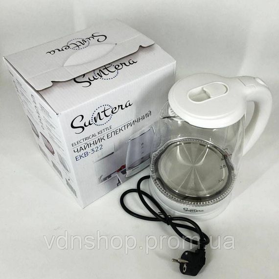 Электрический чайник с нагревательным диском, Стильный электрический чайник, Электрочайник удобный SJ-62 | Зображення 3