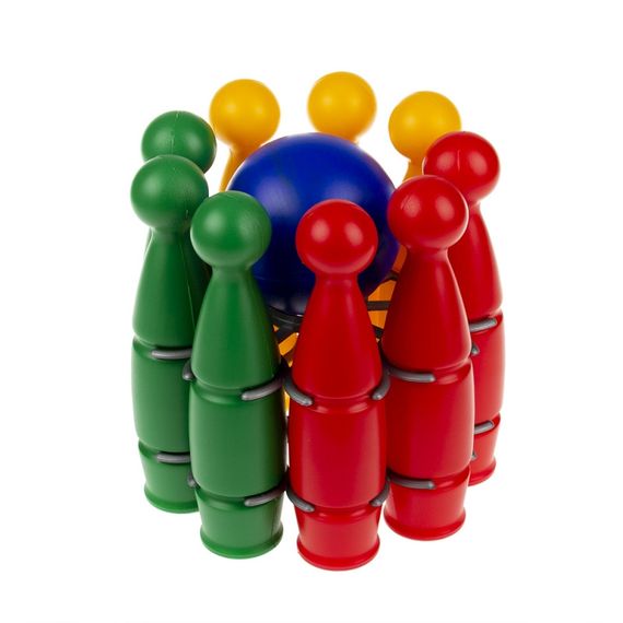 Ігровий набір для боулінгу "Павутинка 9" 1630, кеглі - 9 шт, куля