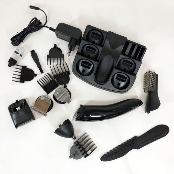 Беспроводная электробритва Kemei KM-600 | Бритва триммер для бороды | Электромашинка XE-129 для волос | Зображення 3