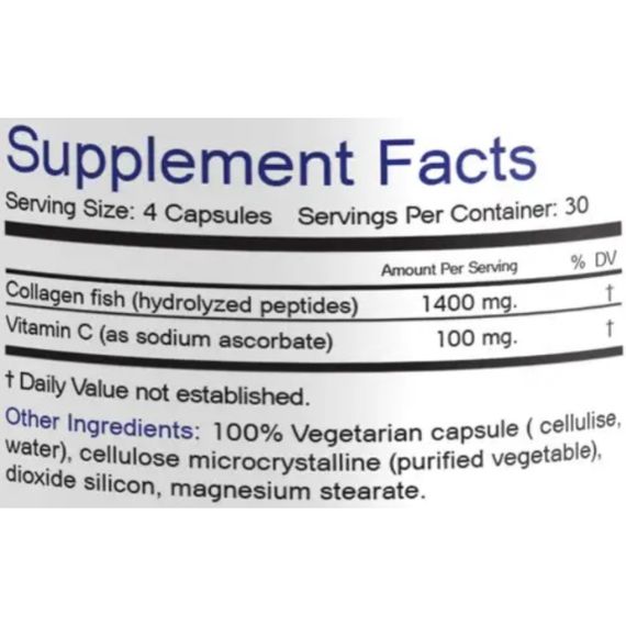 Коллаген Bionic Formula Collagen Fish & Vitamin C 120 Caps | Зображення 1