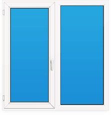 Окно пластиковое Aluplast Ideal 2000 "Чешка" (1510х1550мм)