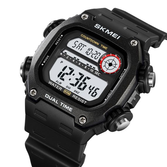 Skmei 2126BKWT Black-White | Зображення 1
