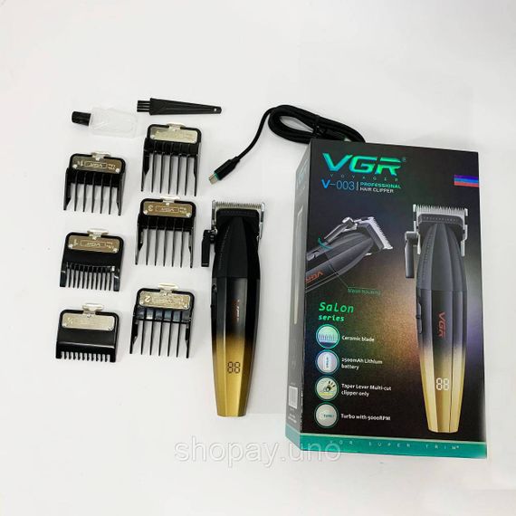 Машинки для стрижки профессиональные машины VGR, Мужской набор для стрижки волос беспроводной RB-32 | Зображення 3