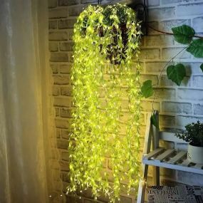 УЦЕНКА! Гирлянда 200 Led зеленая ива теплый белый SF-56 (Нет упаковки 3043)