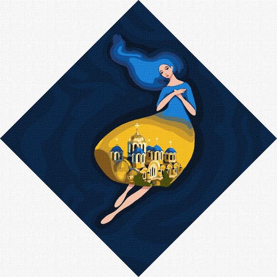 Картина по номерам "Берегиня Владимирская" KHO4913 30х30 см