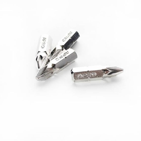 Бита РZ2*25мм хром (10шт/уп) APRO | Зображення 2