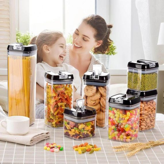 Набор контейнеров для еды FOOD Storage Container Set на защелках с уплотнителем из 7 предметов | Зображення 5