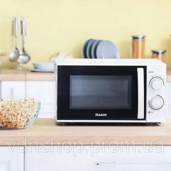 Удобная микроволновая печь MAGIO MG-401 20 л 700 Вт, Микроволновка с защитой от детей AW-14 | Зображення 1