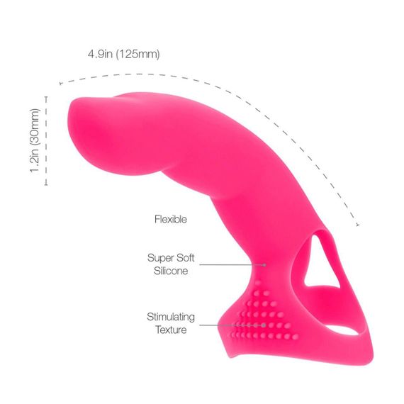 Насадка на палець Simple&True Extra Touch Finger Dong Pink Sex Aura | Зображення 1