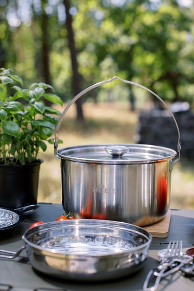 Казанок туристичний Tribe Family Pot 3,5л сталевий, Похідний казан трайб для багаття, Казанок для кемпінгу і риболовлі | Зображення 6