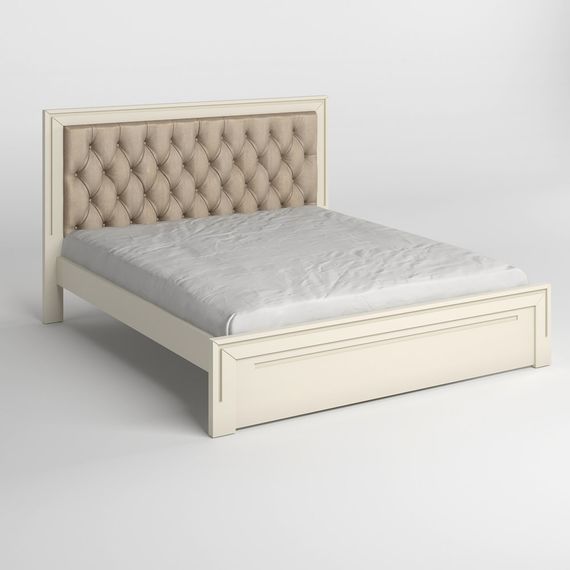 Односпальне дерев'яне ліжко Mebigrand Торонто Т3 Айворі (S0505Y30R)/Аляска 23 (бежевий) 90х190 см (MBG-7345) | Зображення 1