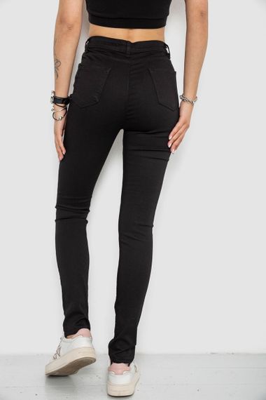 Джинси жіночі Skinny стрейч, колір чорний, 182R9676 | Зображення 3