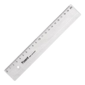 Линейка Axent plastic, 20cm, clear (7320-А) - Топ Продаж!