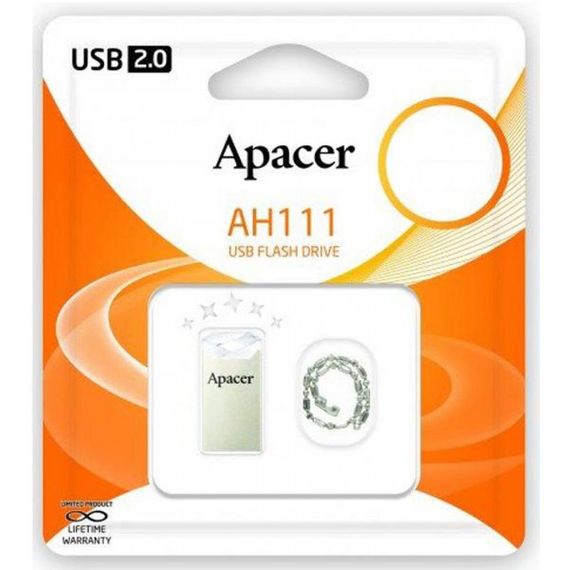 USB флеш накопичувач Apacer 64GB AH111 Crystal USB 2.0 (AP64GAH111CR-1) | Зображення 3
