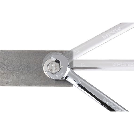 Набір комбінованих ключів Wurth з тріскачкою з двох сторін 6шт Zebra | Зображення 3