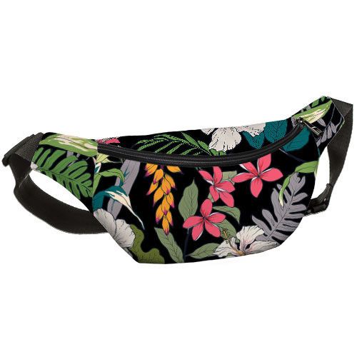 Сумка на пояс бананка Bumbag Тропики 27x16 см (BB_20J011_BL) | Зображення 2