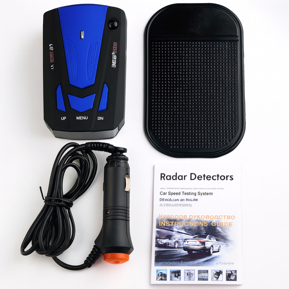 ОЧЕНКА! Антирадар світлодіодний GRB Radar Detector дисплей 16 BAND V7 360 градусів (Немає паковання 3379) | Зображення 4