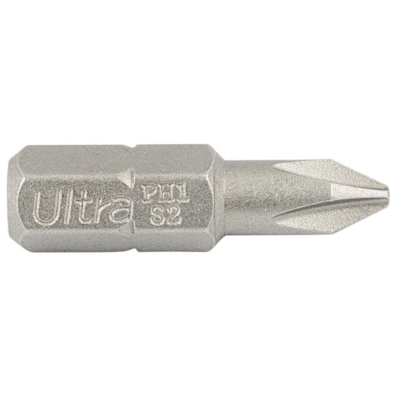 Набір біт Ultra PH1×25мм ¼" 10шт S2 (блістер) 4014632 | Зображення 1
