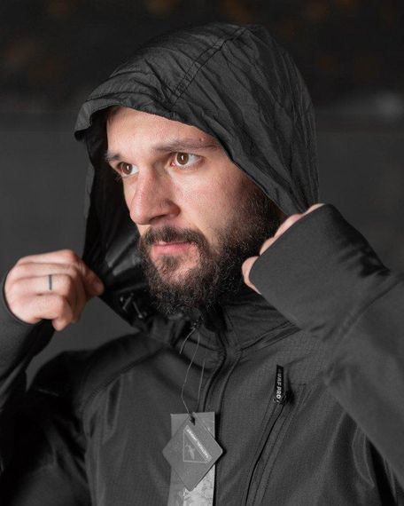 Весняна тактична куртка carrier (аналог uf pro) чорна ВТ0546 | Зображення 3