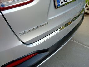 Накладка на задний бампер (нерж) для Kia Sorento UM 2015-2020 гг.