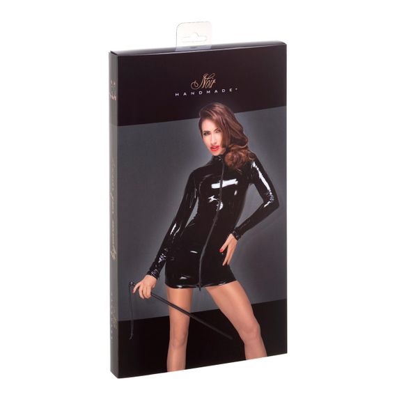 Платье с мокрым эффектом Noir Handmade F187 PVC mini dress, XXL Sex Aura | Зображення 4