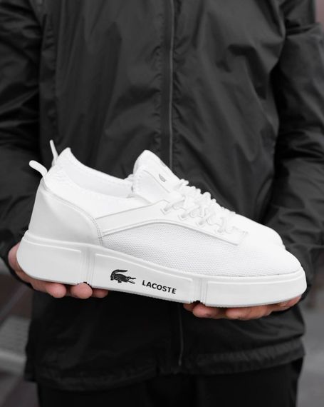 Кросівки літні Lacoste сітка колір: білий | Зображення 6