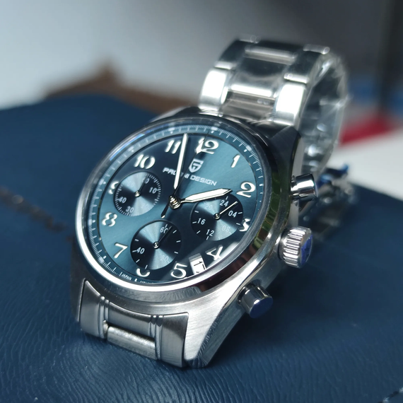 Чоловічий годинник Pagani Design PD-1773 Silver-Blue | Зображення 3