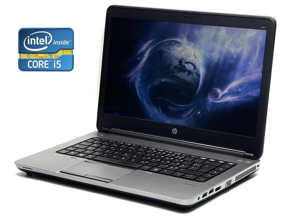 Ноутбук Б-класс HP ProBook 640 G1 / 14" (1366x768) TN / Intel Core i5-4300M (2 (4) ядра по 2.6 - 3.3 GHz) / 8 GB DDR3 / 128 GB SSD / HD Graphic 4600 / WebCam б/у