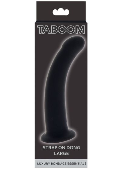 Фаллоимитатор страпон Taboom Strap-On Dong Large черного цвета, 16 см х 3.8 см Sex Aura | Зображення 3