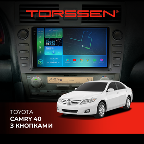 Штатна магнітола 2K Torssen Toyota Camry 40 з кнопками F98256 4G Carplay DSP