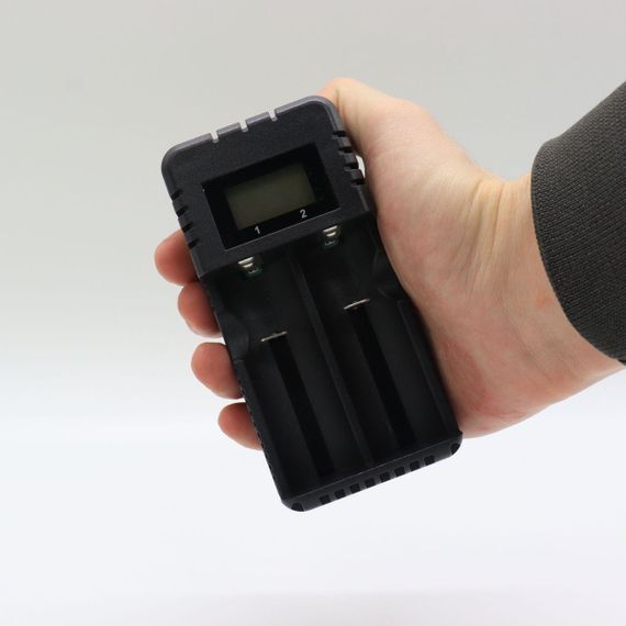 Универсальное зарядное устройство на 2 аккумулятора 18650 Li-ion, HD-8991А / Зарядка для батареек с дисплеем | Зображення 5