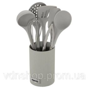 Силіконові кухонні прилади в комплекті з підставкою, Приналежності для кухаря, Кухарські приналежності CV-63