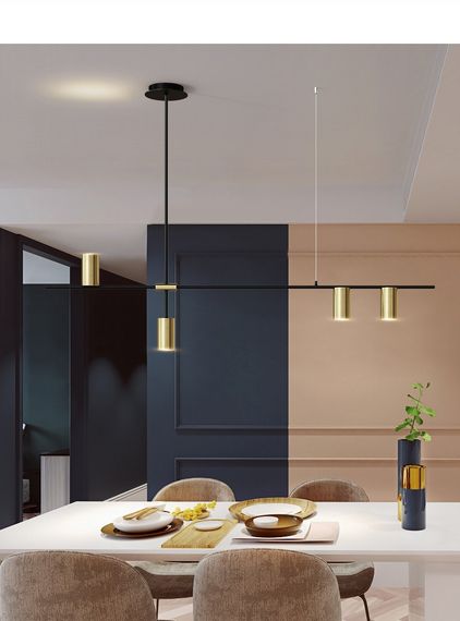 Люстра стельова на 5 лампочок 26285 Чорний 35-74х20х123 см. | Зображення 2