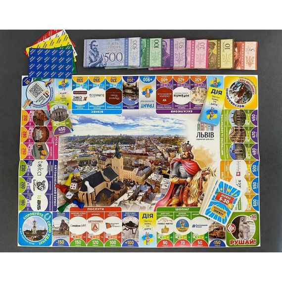 Настольная игра монополия "Львов открыт для мира" 019958 | Зображення 1