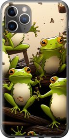 Чехол на iPhone 11 Pro Max Жабки "5656u-1723-17620"
