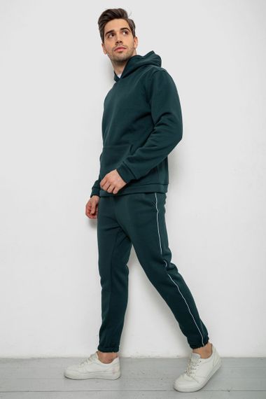 Спортивный костюм мужской на флисе, цвет зеленый, 238R58573 | Зображення 2