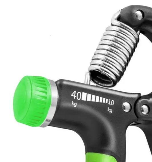 Еспандер кистьовий PowerPlay PP-4323 з регульованим навантаженням 10-40 кг Strength Grip Чорно-зелений (PP_4323_Bl/Green) | Зображення 1