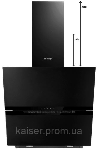 Наклонная вытяжка 60 cm Concept OPK5860bc BLACK | Зображення 2