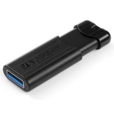 USB флеш накопичувач Verbatim 64GB PinStripe Black USB 3.0 (49318) | Зображення 2