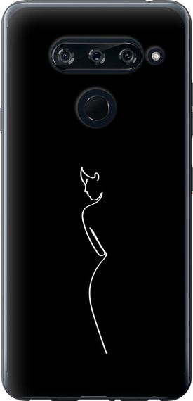 Чехол на LG V40 ThinQ Силуэт1 "4590u-1577-17620"